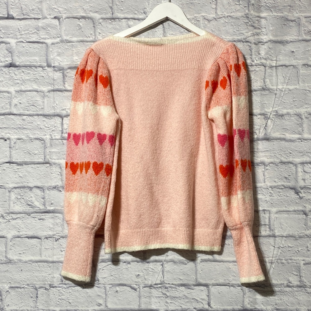 THML Pink and Orange Heart Sweater